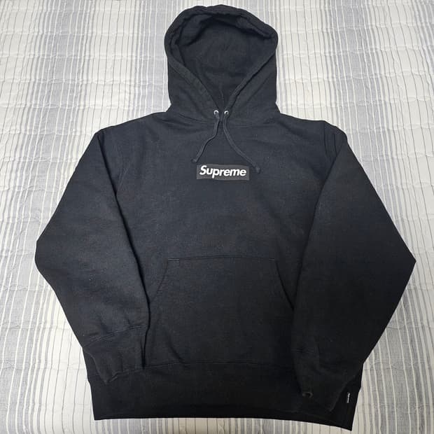 슈프림 서울 박스로고 후드 M 