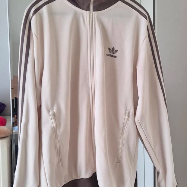 아디다스 베켄바우어 트랙탑 원더 화이트 트레이닝 자켓 브라운 L