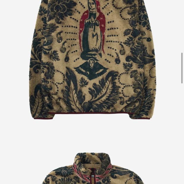 캐피탈 다마스크 패턴 마리아 후리스