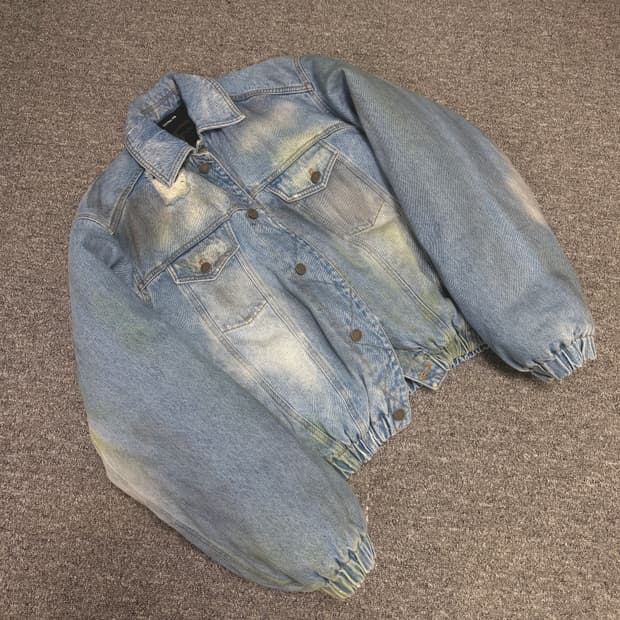 EGONLAB 데님 봄버 자켓 L