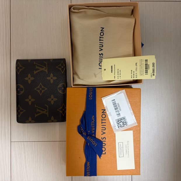 (정품, 영수증 포함) 루이비통 멀티플 월렛 모노그램 반지갑