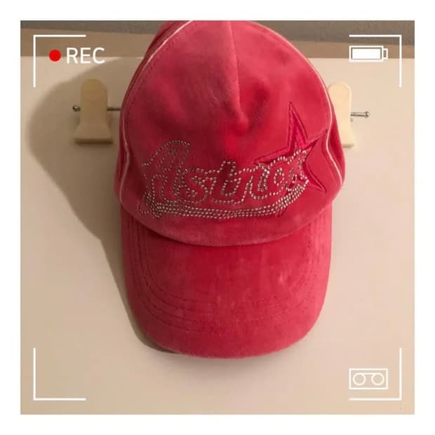 MLB 빈티지 y2k 키치 하이틴 벨벳 캡