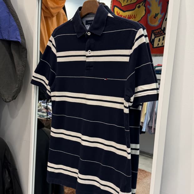 Tommy Hilfiger 타미힐피거 스트라이프 pk 반팔 티셔츠