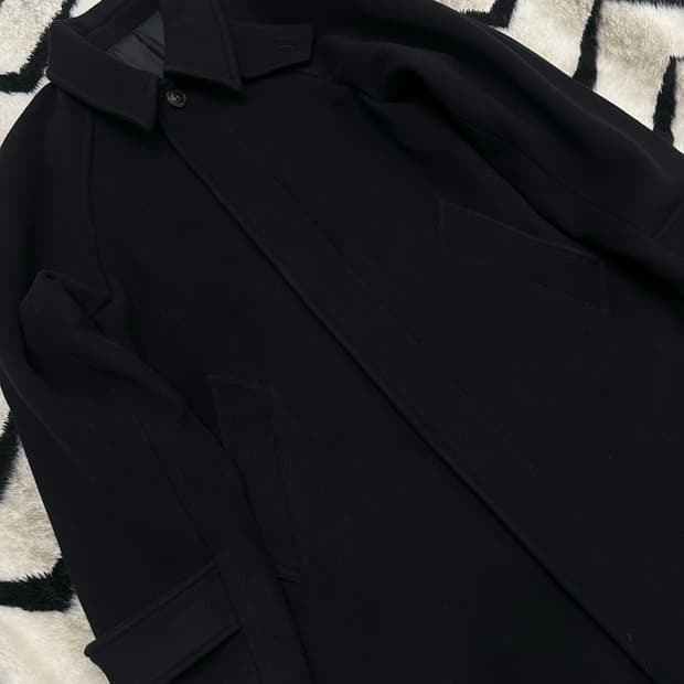 [실측L]COOR 벨란티 캐시미어 블랜드 발마칸 코트/블랙