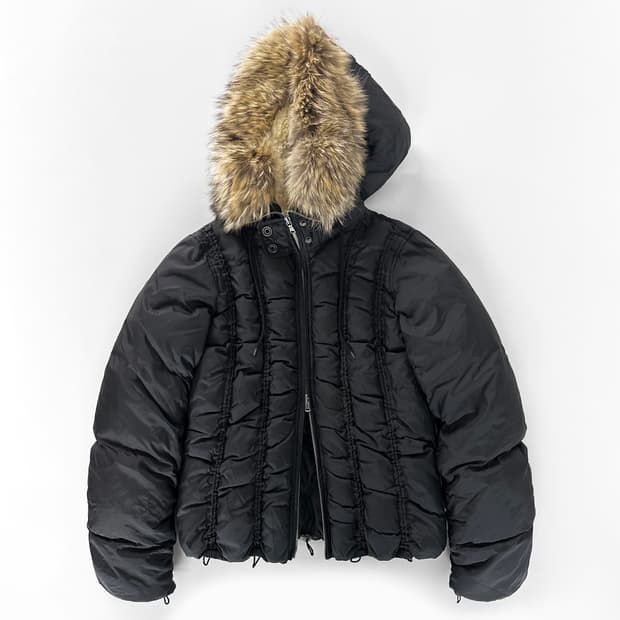 00s 노티카 진스 컴퍼니 셔링 퍼 후드 다운 자켓