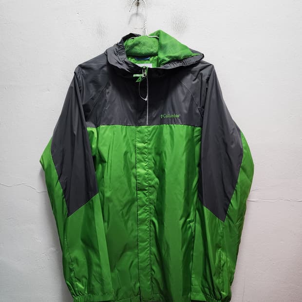 (새상품) 컬럼비아 컬러배색 바람막이 