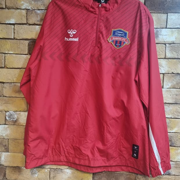 험멜 수원FC 반집업 바람막이 2XL 