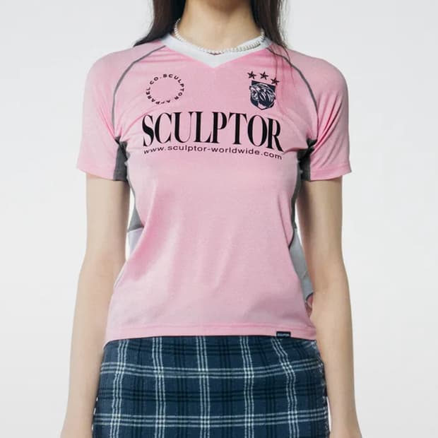 Sports Jersey Tee Pink