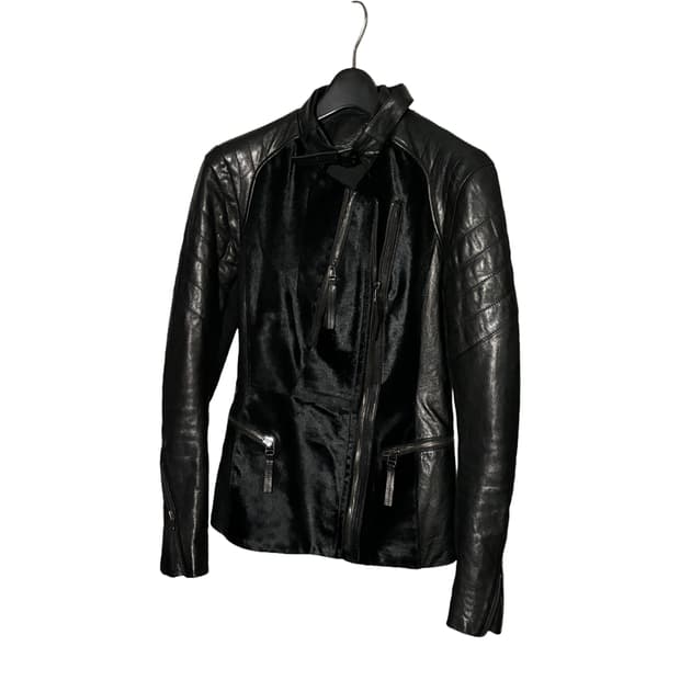 Hair-On Cowhide Leather Jacket
