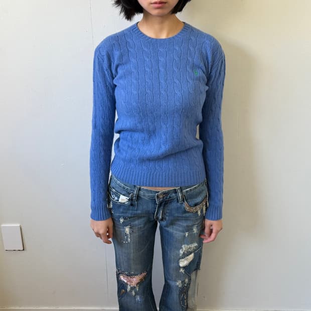 폴로 램스울 스웨터