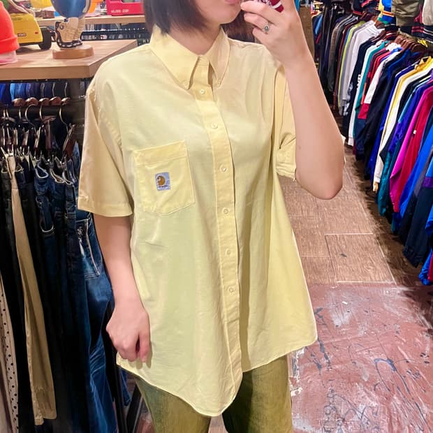 [HI] 칼하트 반팔 셔츠 옐로우 
