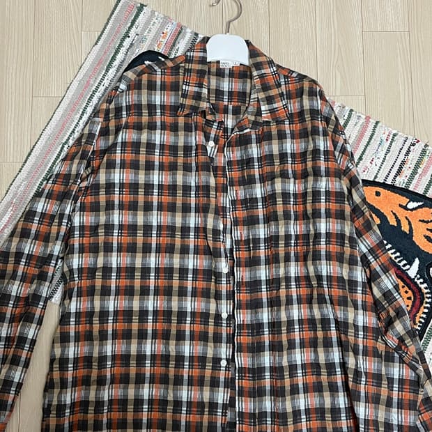 PARTIMENTO 체크 긴팔 셔츠 L