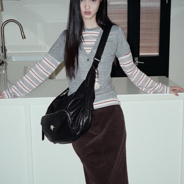 YAHNSISI 시시 슬링백 레더 빈티지 블랙