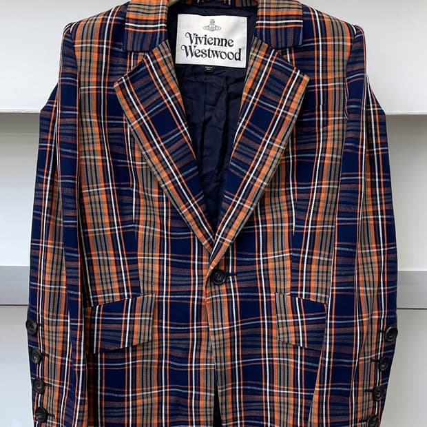 비비안 웨스트우드 20fw 1B 체크 블레이저