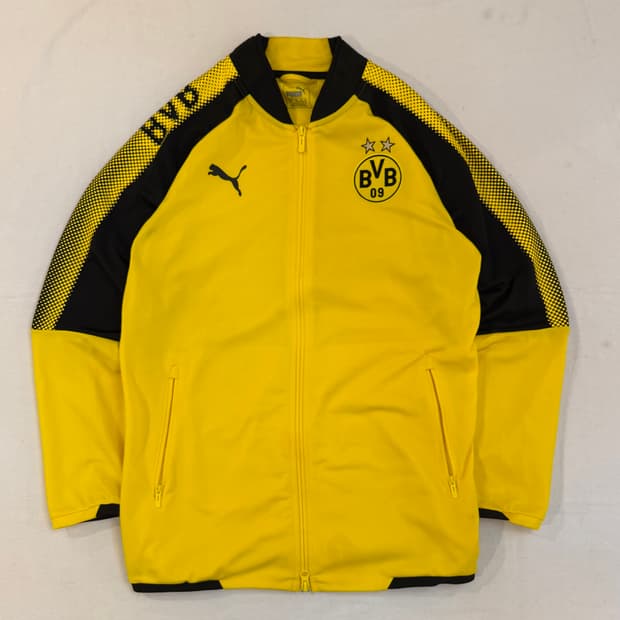 푸마 17-18 도르트문트 투웨이 트랙탑 져지 옐로우