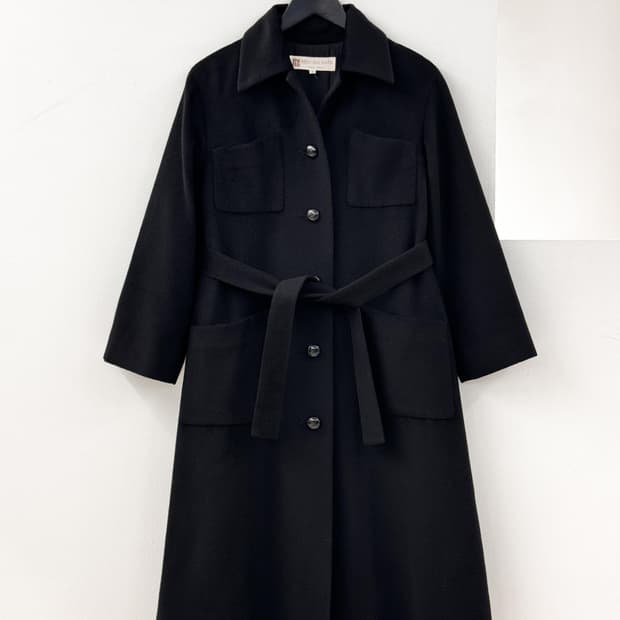 BALMAIN belted coat