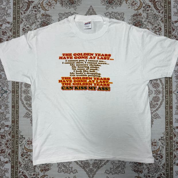 Hanes 올드맨유머티셔츠 반팔 XL