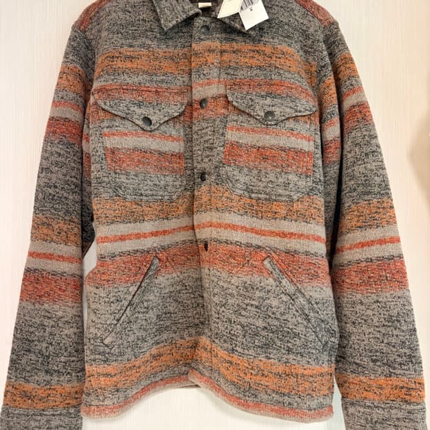 RRL 더블알엘 스트라이프 더블 니트 울 블렌드 재킷 M