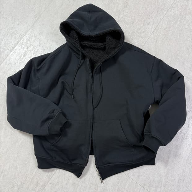 에이지오디 리버시블 헤비 플리스 후드집업 XL