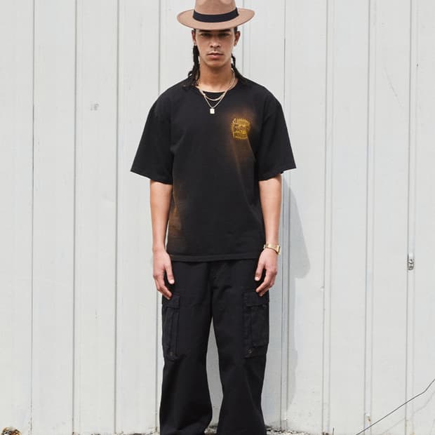 오가프 Garment Washed Lettering Graphic Tee