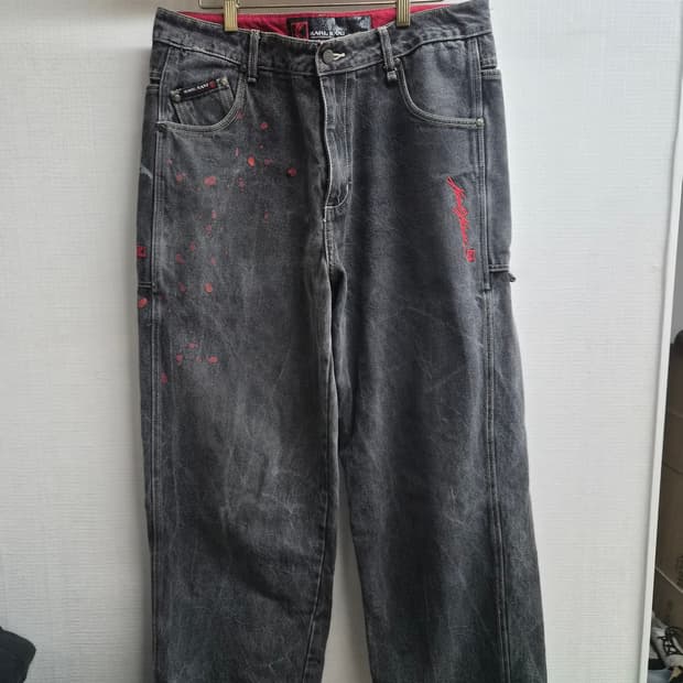 34) KARL KANI 칼카니 올드스쿨 데님 팬츠 팝니다