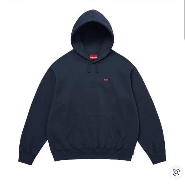 슈프림 스몰 박스 후드티 네이비 - 25FW / M사이즈