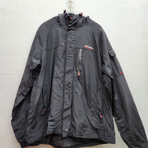 디키즈 로고 사이드포켓 후드 바람막이 M(L)