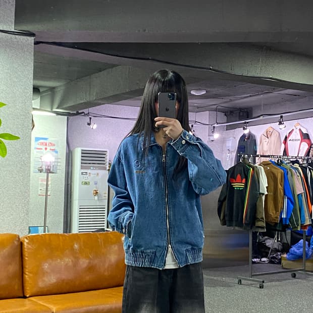 이피티 데님업 블루 트러커 집업 자켓 B4574