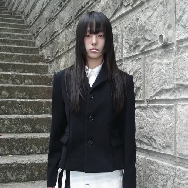 Chemehc 체메씨 보우 자켓 BLACK