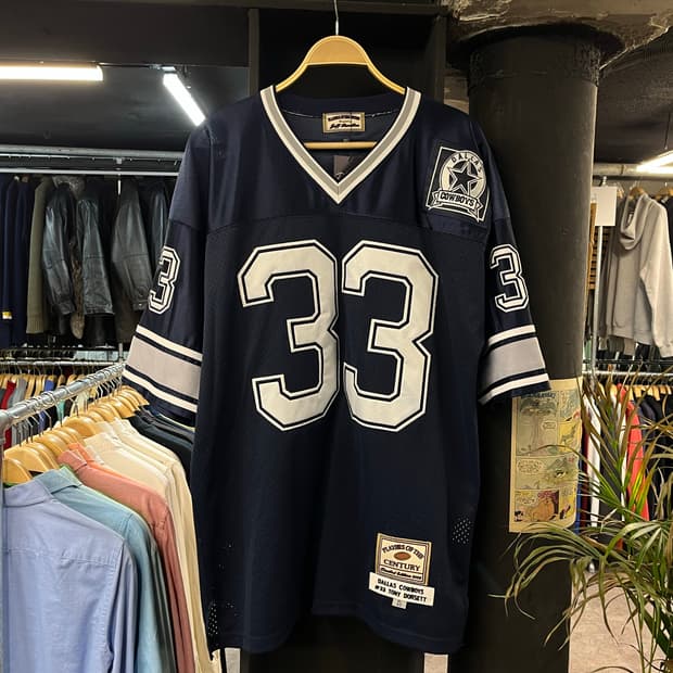 NFL 달라스 카우보이 토니 도르셋 반팔 져지 네이비 XL #csz745