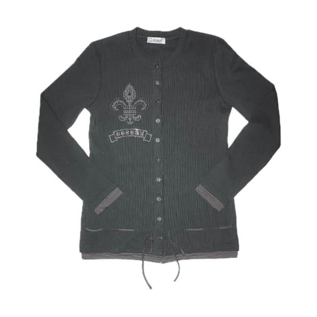 에쎄이 레이어드 가디건 (차콜)