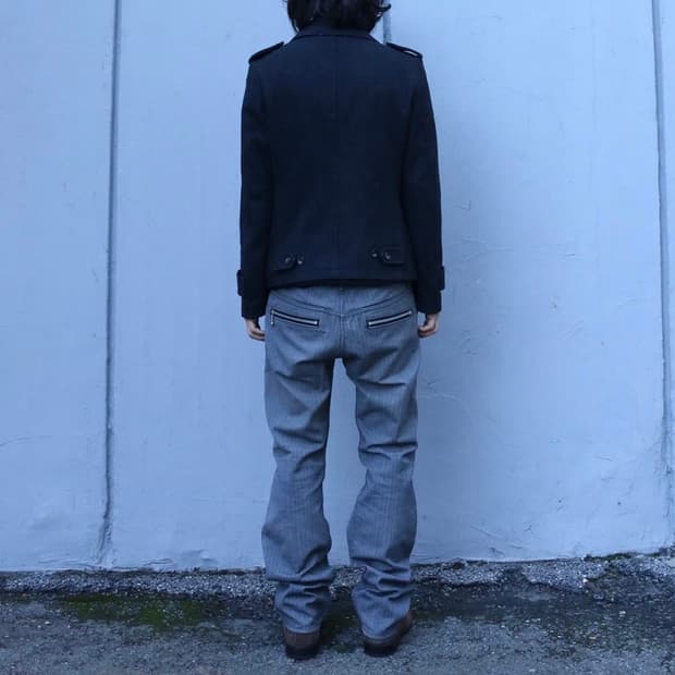 준야와타나베 맨 핀스트라이프 팬츠