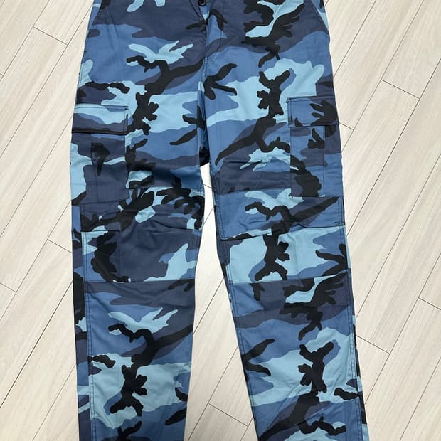 로스코 카모 팬츠 스카이블루  L사이즈