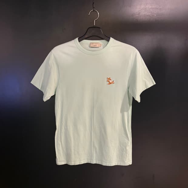 메종키츠네 폭스 반팔티 민트