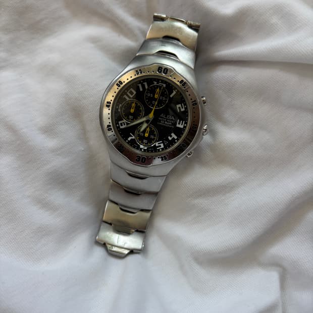 vintage alba metal watch part