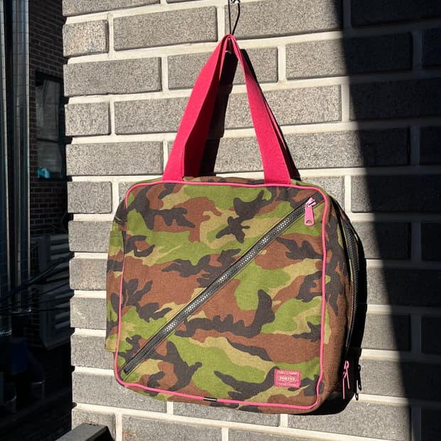 PORTER 포터 카모플라쥬 백 핑크