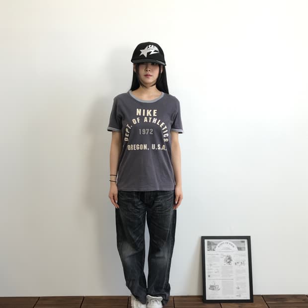 00s Nike Dept Athletics Ringer Tee