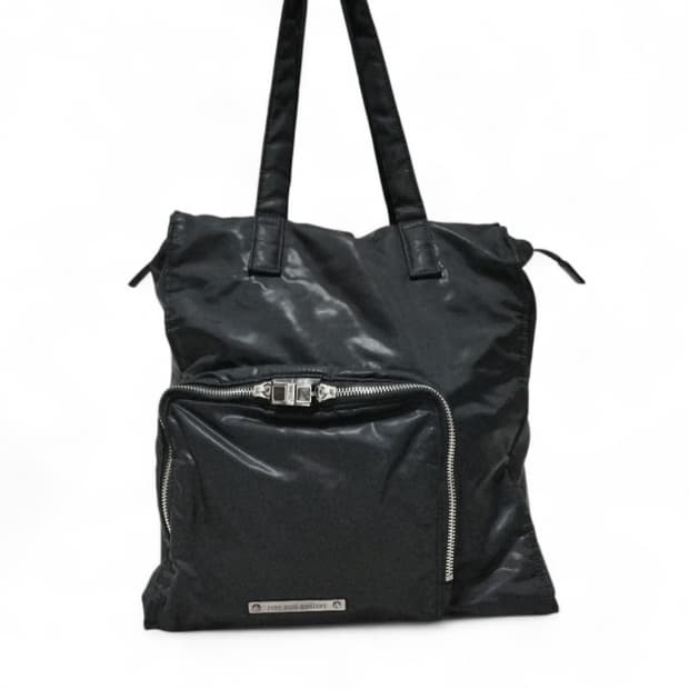 장폴고티에 나일론 지퍼 토트백 y2k