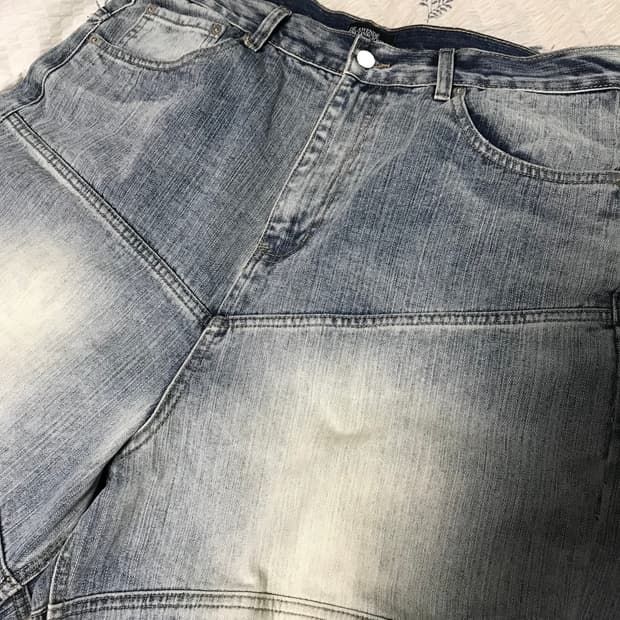 어웬드 블루 와이드 바이커 진 2사이즈