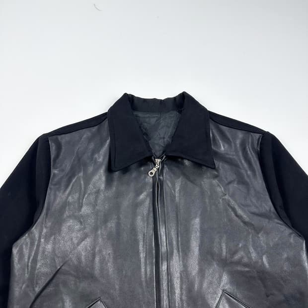 VTG 빈티지 스웨이드 블랙 블루종 자켓 (M)