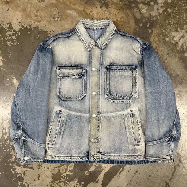 솔리드옴므 25ss 오버핏 데님자켓 100-105