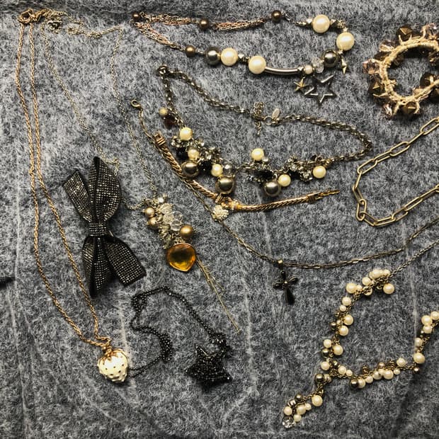 빈티지 목걸이 팔찌 헤어핀 /갸루 펑크