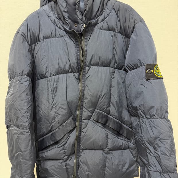 [정품/M]스톤아일랜드 크링클랩스 패딩 M