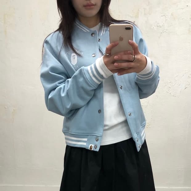베이프 팀자켓, 스타디움 자켓, 블루종