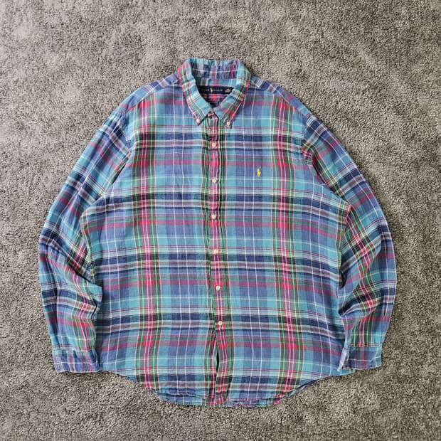 [무료배송] RALPH LAUREN 체크 긴팔 셔츠