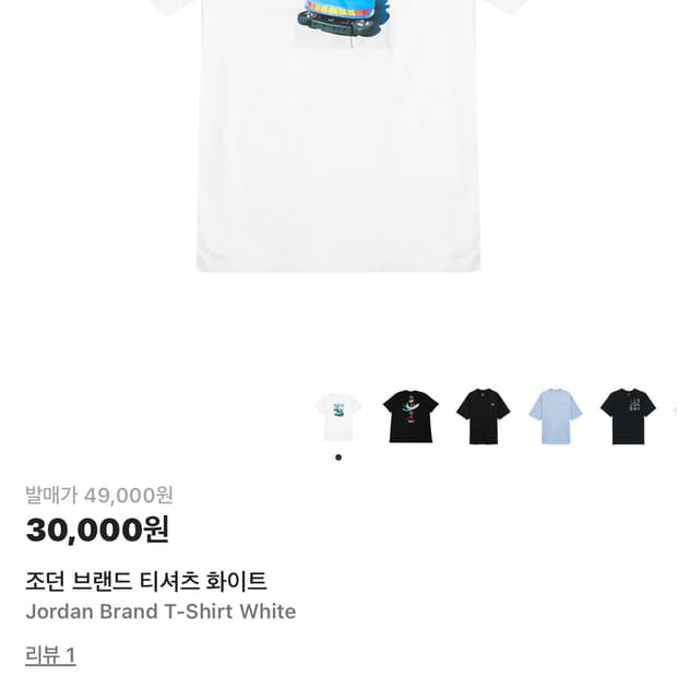 나이키 조던 반팔