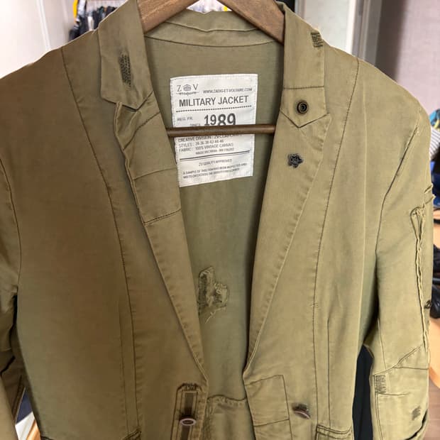 쟈딕앤볼테르 버지니아 그런지 밀리터리 자켓