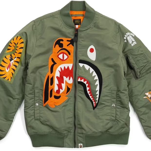 [판매] 베이프 BAPE 샤크 타이거 ma-1 자켓