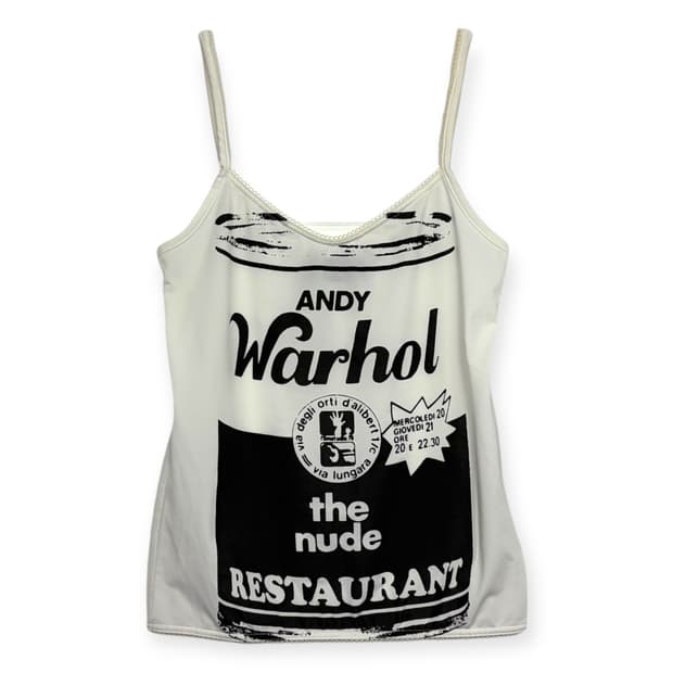 히스테릭글래머 앤디워홀 슬리브리스 나시 민소매 티셔츠