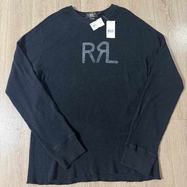 RRL 더블알엘 와플 롱슬리브 블랙 XL